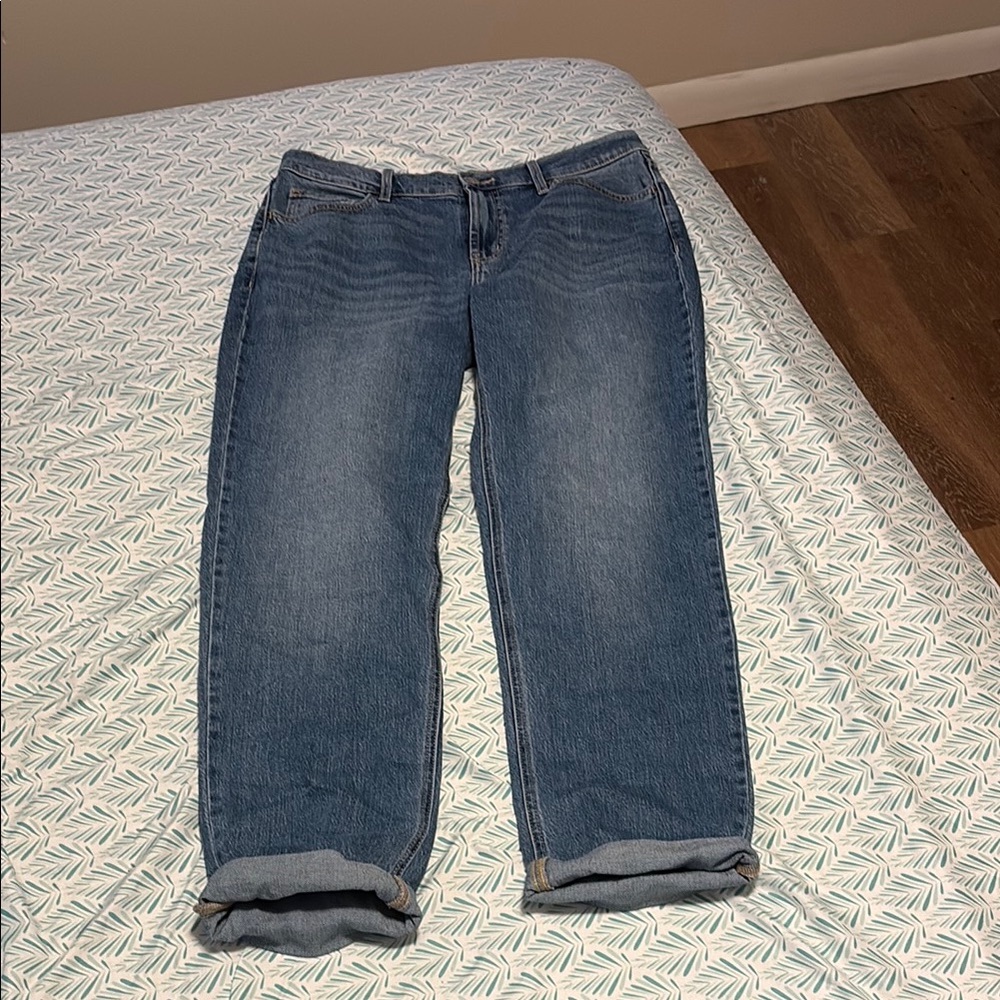 Old Navy Blue Boyfriend Jeans Relaxed Fit